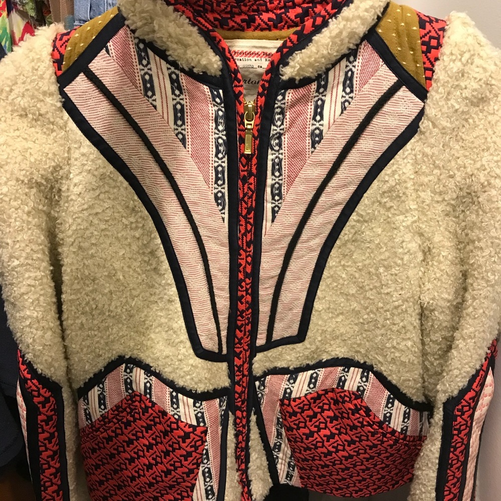 Anthropologie sheepskin jacket